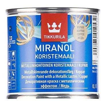 Миранол медь декоративная краска (0,1л) Тиккурила (Финляндия) Миранол медь декоративная краска (0,1л) Тиккурила (Финляндия)